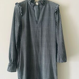 H&M Black and White Checkered Dress